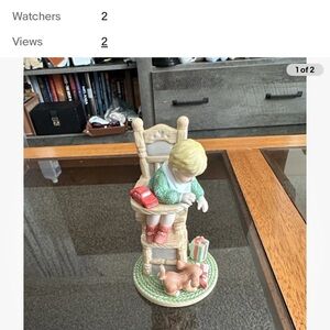 Vtg Treasured Memories "Baby's First Christmas" 1992 Limited Edition Figurine